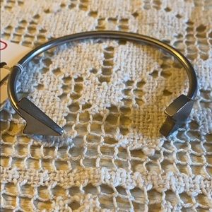 silver arrow bangle bracelet